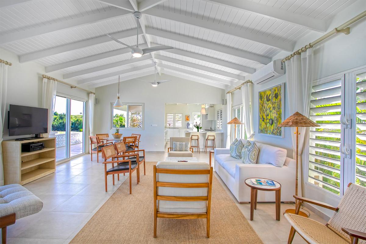 Pool villa St Martin - Living room